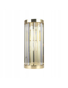 Kinkiet Vetro Złoty - Elegancka Lampa Ścienna Szklana do Sypialni i Korytarza, Light Prestige