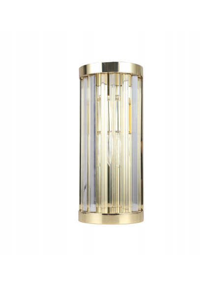 Kinkiet Vetro Złoty - Elegancka Lampa Ścienna Szklana do Sypialni i Korytarza, Light Prestige