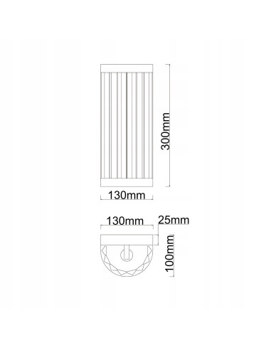 Kinkiet Vetro Złoty - Elegancka Lampa Ścienna Szklana do Sypialni i Korytarza, Light Prestige