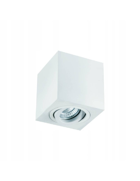 Lampa sufitowa Lago Bianco - kwadratowy minimalistyczny spot LED z możliwością personalizacji, idealna do każdego wnętrza.