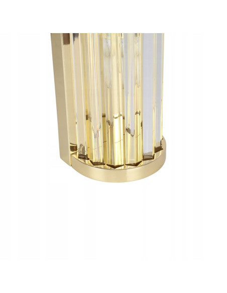 Kinkiet Vetro Złoty - Elegancka Lampa Ścienna Szklana do Sypialni i Korytarza, Light Prestige