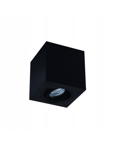 Lampa sufitowa Lago Nero - Elegancka czarna reflektorowa lampa LED w minimalistycznym stylu, idealna do nowoczesnych wnętrz.