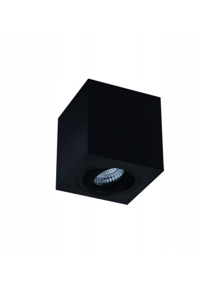 Lampa sufitowa Lago Nero - Elegancka czarna reflektorowa lampa LED w minimalistycznym stylu, idealna do nowoczesnych wnętrz.