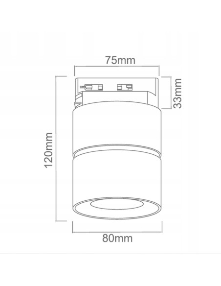 Nowoczesna oprawa sufitowa LED Mone Bianco - okrągły reflektor do kuchni i jadalni, białe oświetlenie 3000K