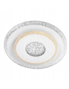 Luminacja LED Venti z brokatowymi kręgami, okrągły plafon 20 cm do nowoczesnych wnętrz salonu i biura