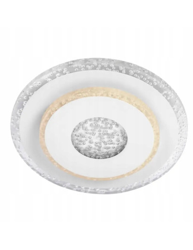 Luminacja LED Venti z brokatowymi kręgami, okrągły plafon 20 cm do nowoczesnych wnętrz salonu i biura