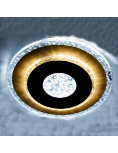 Luminacja LED Venti z brokatowymi kręgami, okrągły plafon 20 cm do nowoczesnych wnętrz salonu i biura 2