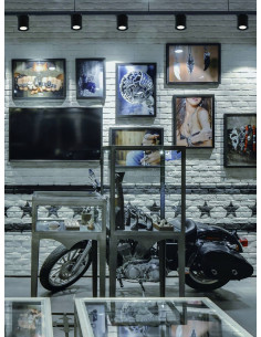 Reflektor sufitowy Mone Nero Track - elegancka lampa LED w czarnej oprawie do nowoczesnych wnętrz 2