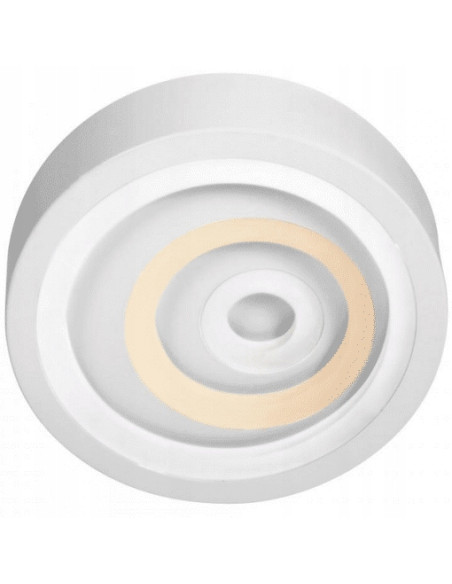 Plafon LED Venti w kształcie koła z białymi i żółtymi akcentami - idealne oświetlenie do pokoju dziecięcego