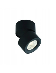 Lampa sufitowa LED Mone Nero 7W 522lm, czarna aluminium, regulowany reflektor, nowoczesny design do wnętrza