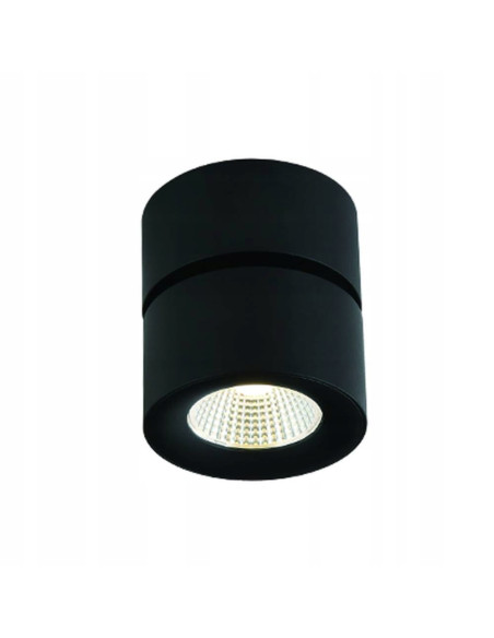 Lampa sufitowa LED Mone Nero 7W 522lm, czarna aluminium, regulowany reflektor, nowoczesny design do wnętrza