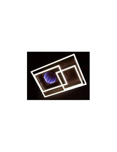 Nowoczesny prostokątny plafon LED Venti z funkcją zmiany kolorów - eleganckie oświetlenie do każdego wnętrza