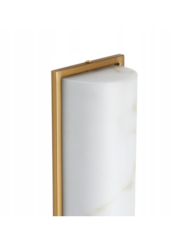 Kinkiet MURO z marmuru i mosiądzu – nowoczesne oświetlenie hotelowe i restauracyjne, elegancki detal do wnętrz