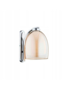 Kinkiet RONDA HERBACIANY z perłowym kloszem - elegancka lampa ścienna do nowoczesnych aranżacji wnętrz