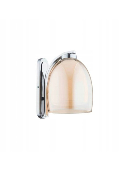 Kinkiet RONDA HERBACIANY z perłowym kloszem - elegancka lampa ścienna do nowoczesnych aranżacji wnętrz