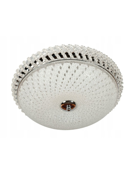 Plafoniera VENTI - Nowoczesna, elegancka lampa sufitowa z białego szkła do jadalni i salonu