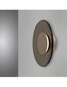 Nowoczesna lampa ścienna Pure Moon - eleganckie LED oświetlenie do wnętrz i korytarzy w stylu klasycznym 2