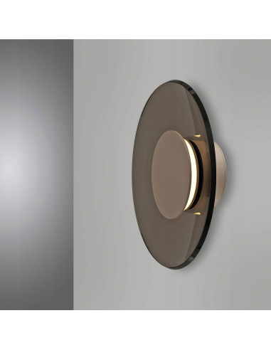 Nowoczesna lampa ścienna Pure Moon - eleganckie LED oświetlenie do wnętrz i korytarzy w stylu klasycznym