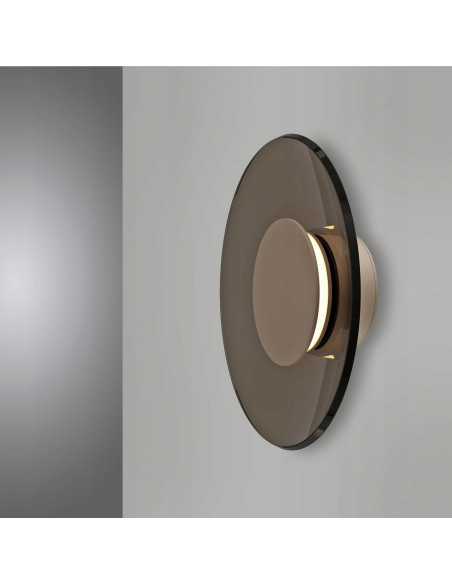 Nowoczesna lampa ścienna Pure Moon - eleganckie LED oświetlenie do wnętrz i korytarzy w stylu klasycznym