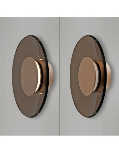 Nowoczesna lampa ścienna Pure Moon - eleganckie LED oświetlenie do wnętrz i korytarzy w stylu klasycznym