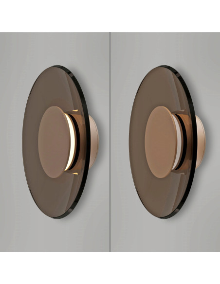 Nowoczesna lampa ścienna Pure Moon - eleganckie LED oświetlenie do wnętrz i korytarzy w stylu klasycznym