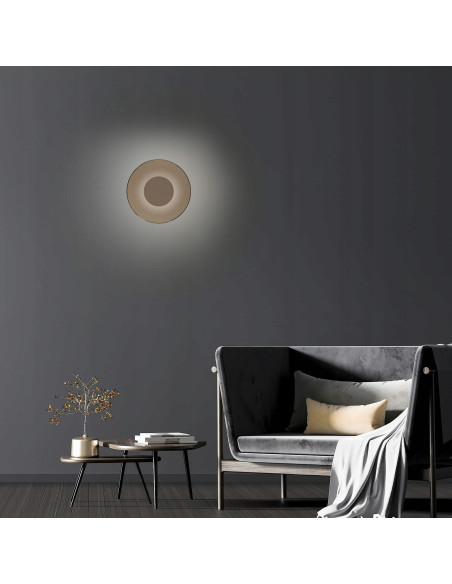 Nowoczesna lampa ścienna Pure Moon - eleganckie LED oświetlenie do wnętrz i korytarzy w stylu klasycznym