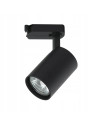 Reflektor Tuka Track Nero - elegancka lampa sufitowa, regulowane oświetlenie, czarna, GU10, minimalistyczny design do kuchni