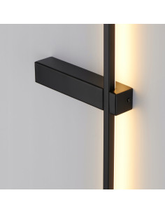 Kinkiet LED SOUL w kolorze czarnym - nowoczesne oświetlenie minimalistyczne do sypialni i salonu 2