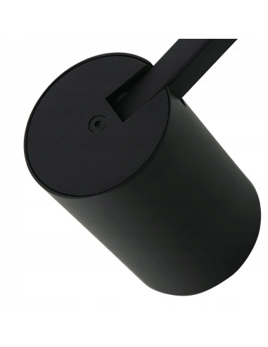 Reflektor Tuka Track Nero - elegancka lampa sufitowa, regulowane oświetlenie, czarna, GU10, minimalistyczny design do kuchni