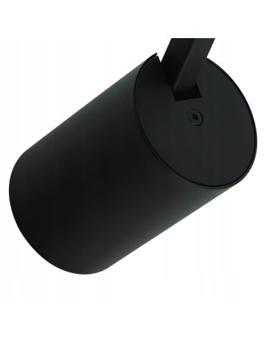Reflektor Tuka Track Nero - elegancka lampa sufitowa, regulowane oświetlenie, czarna, GU10, minimalistyczny design do kuchni