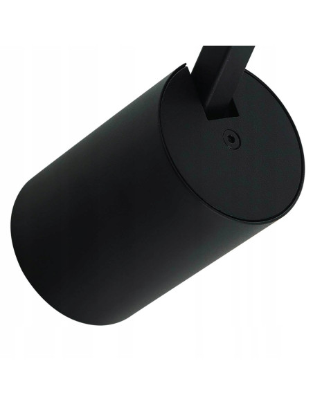 Reflektor Tuka Track Nero - elegancka lampa sufitowa, regulowane oświetlenie, czarna, GU10, minimalistyczny design do kuchni
