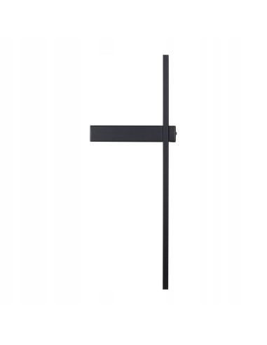 Kinkiet LED SOUL w kolorze czarnym - nowoczesne oświetlenie minimalistyczne do sypialni i salonu