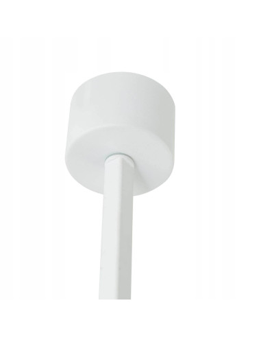 Lampa zwisająca Tuka Bianco L - nowoczesne oświetlenie w białym aluminium do galerii i sypialni