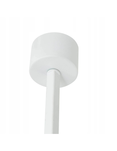 Lampa zwisająca Tuka Bianco L - nowoczesne oświetlenie w białym aluminium do galerii i sypialni