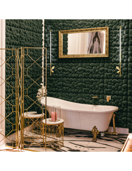 Kinkiet LED FLORENCE 86 cm - Nowoczesna lampa ścienna w eleganckim złotym wykończeniu do stylowych wnętrz