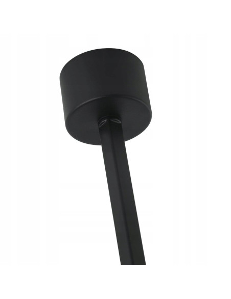 Spot sufitowy Tuka Nero L - cylindryczny w czerni, nowoczesne oświetlenie do wysokich wnętrz, Orlicki Design