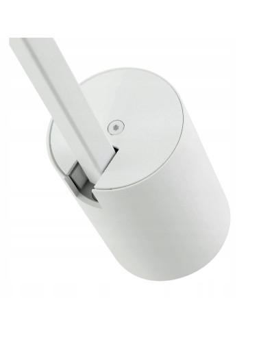 Lampa zwisająca Tuka Bianco L - nowoczesne oświetlenie w białym aluminium do galerii i sypialni