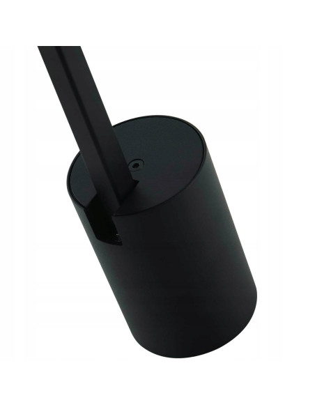 Spot sufitowy Tuka Nero L - cylindryczny w czerni, nowoczesne oświetlenie do wysokich wnętrz, Orlicki Design