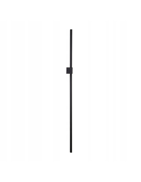 Kinkiet LED SOUL - minimalistyczne oświetlenie nad lustro w czarnym metalu, energooszczędne, nowoczesne wnętrza.