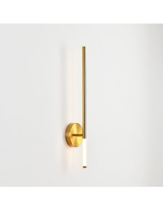 Nowoczesny kinkiet LED FRESCO w kolorze złotym 95 cm - elegancka lampa ścienna do sypialni i wnętrz.