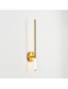 Nowoczesny kinkiet LED FRESCO w kolorze złotym 95 cm - elegancka lampa ścienna do sypialni i wnętrz.