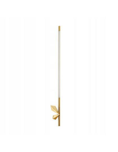 Kinkiet LED FLORENCE 86 cm - Nowoczesna lampa ścienna w eleganckim złotym wykończeniu do stylowych wnętrz
