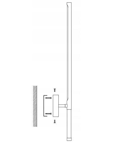 Nowoczesny kinkiet LED FRESCO w kolorze złotym 95 cm - elegancka lampa ścienna do sypialni i wnętrz.