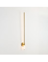 Kinkiet LED FRESCO 125 cm w Złocie - Nowoczesne Oświetlenie do Korytarzy i Wnętrz Komercyjnych