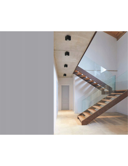 Lampa sufitowa CARDI I NERO – minimalistyczne oświetlenie z regulacją kąta świecenia w eleganckim czarnym kolorze