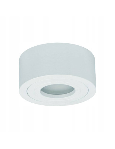 Lampa punktowa Rullo Bianco Mini IP44 LED, minimalistyczna, śnieżno biała, aluminium, do nowoczesnych wnętrz.