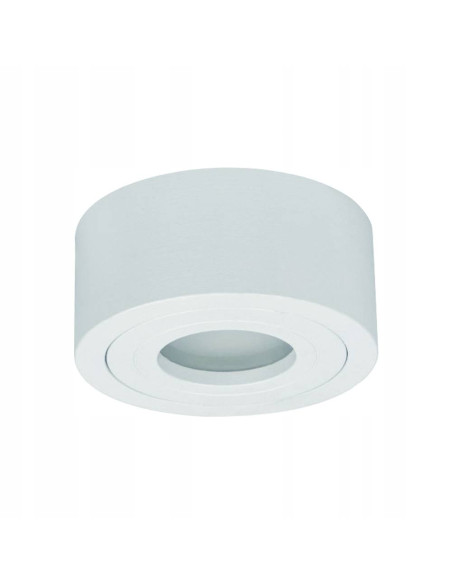 Lampa punktowa Rullo Bianco Mini IP44 LED, minimalistyczna, śnieżno biała, aluminium, do nowoczesnych wnętrz.