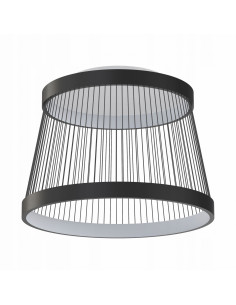 Nowoczesna lampa LED BALU w stylu industrialnym – czarna, z opcją ściemniania i zdalnego sterowania, idealna do biura i salonu 2