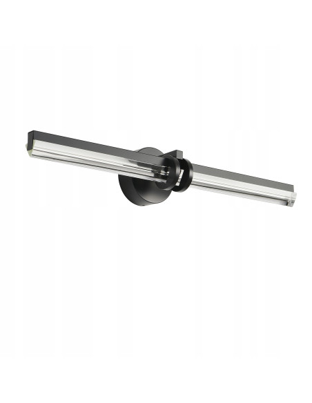 Kinkiet LED LOVELY czarny 58 cm – nowoczesna lampa ścienna do wnętrz z ciepłym, rozproszonym światłem.