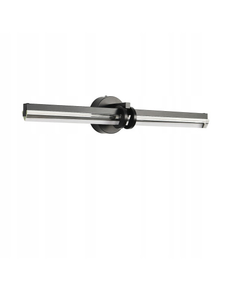 Kinkiet LED LOVELY czarny 58 cm – nowoczesna lampa ścienna do wnętrz z ciepłym, rozproszonym światłem.